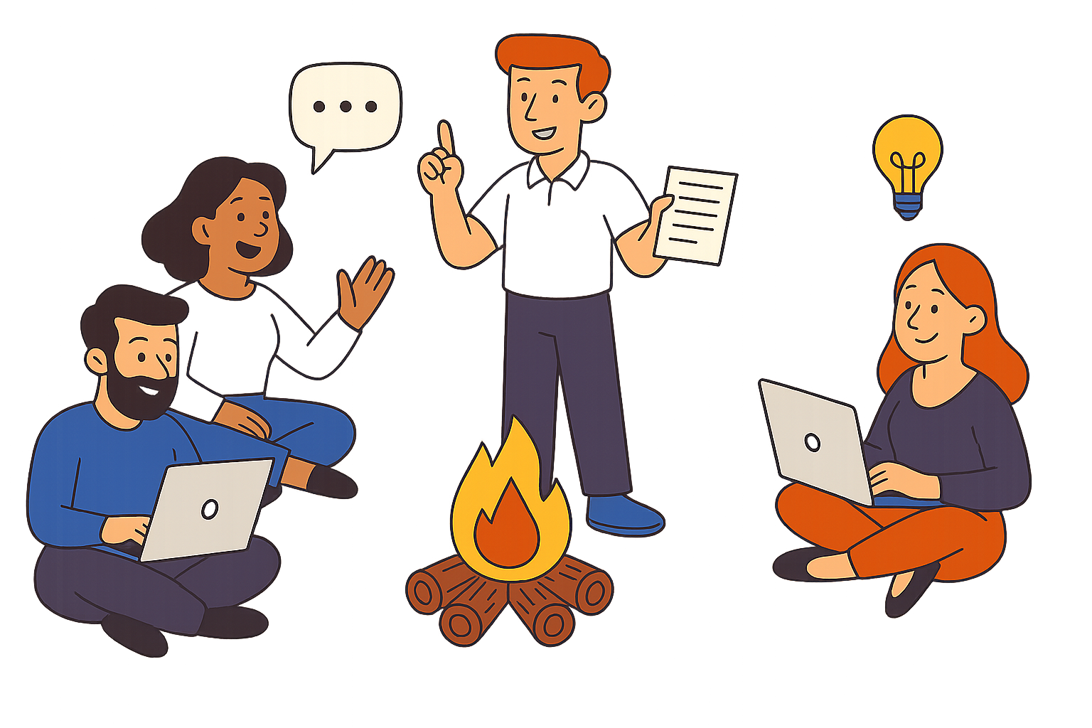 Developer journey illustration